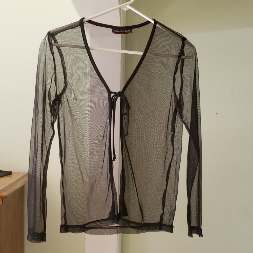 Sheer cardigan